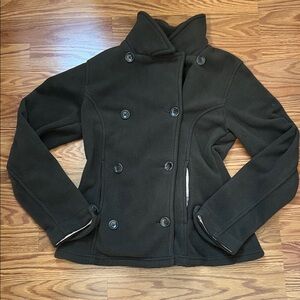 Lands' End Kids Dark Brown Pea Coat